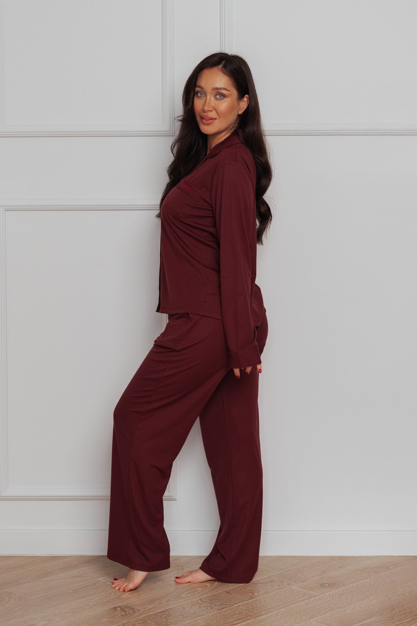 EASE PYJAMA BUNDLE - BURGUNDY (2-PIECE)