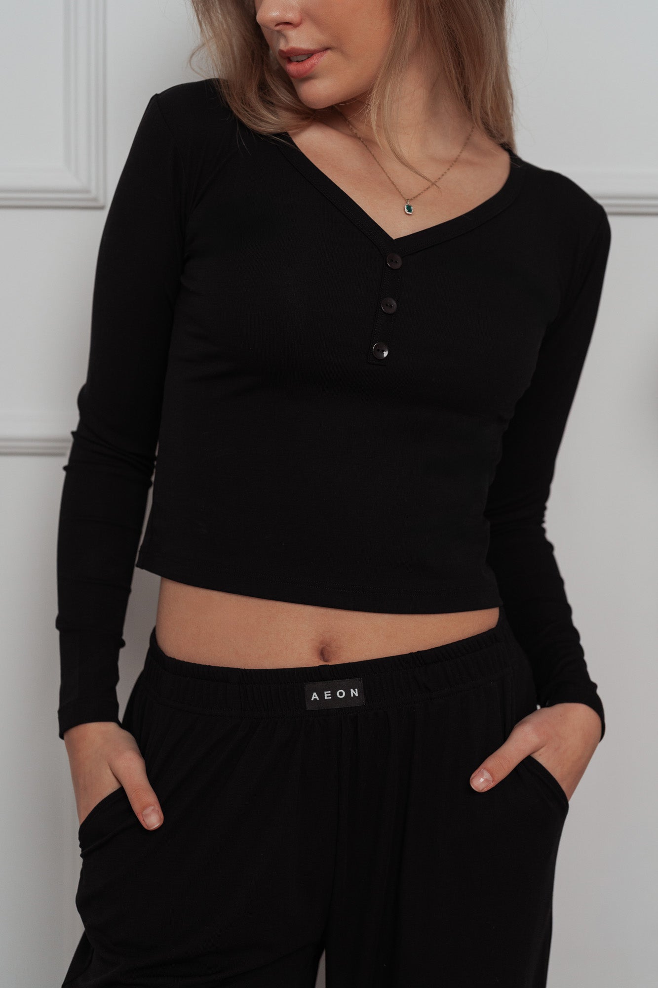 EASE PYJAMA BUNDLE - BLACK (2-PIECE)