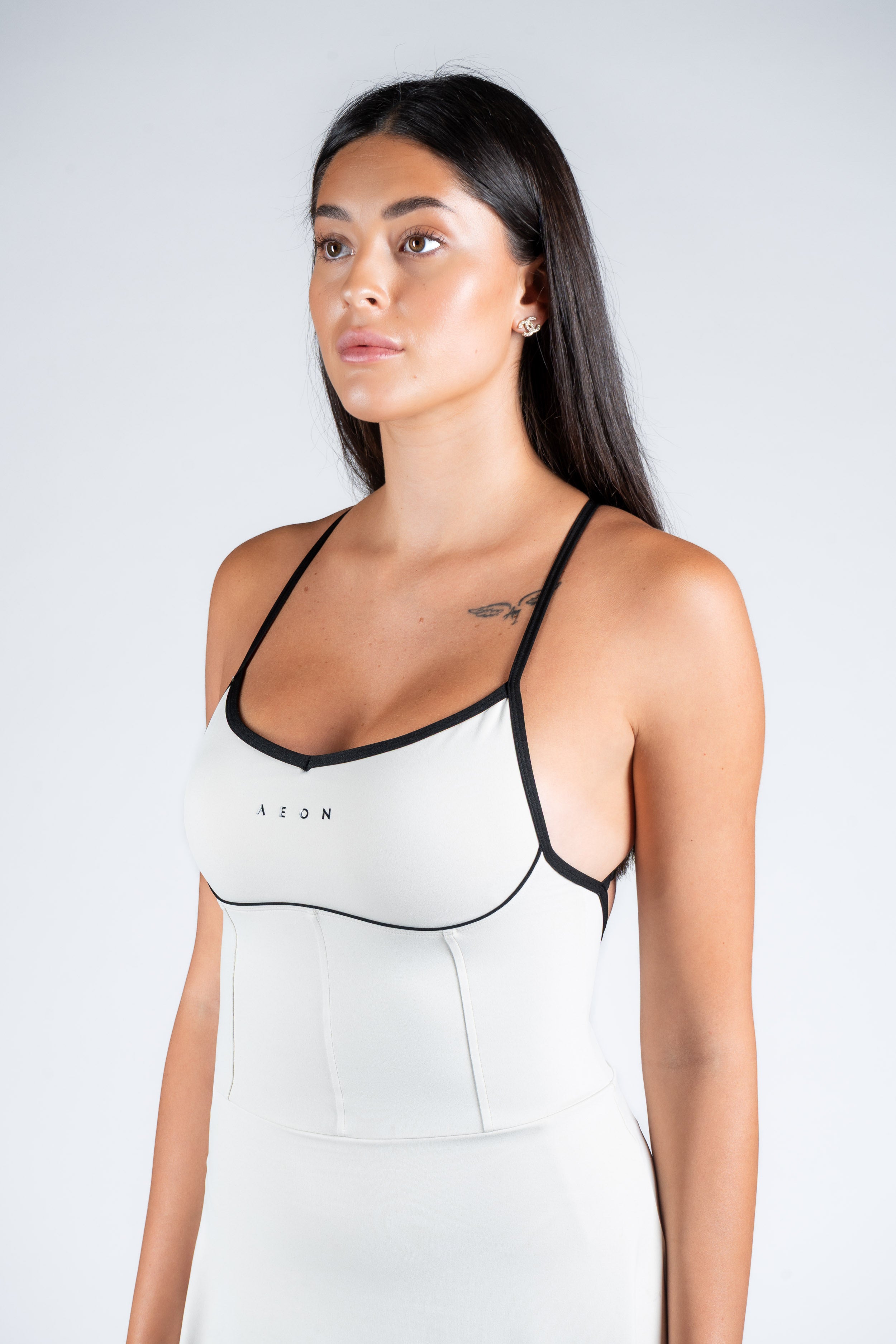 SECOND SKIN CONTRAST DRESS