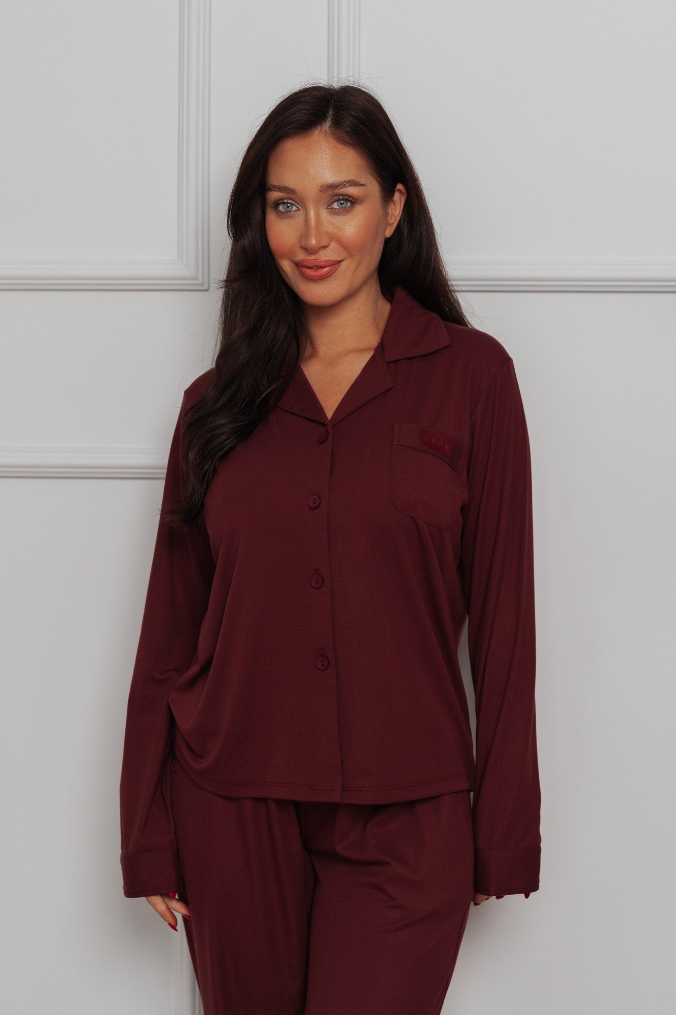 EASE PYJAMA BUNDLE - BURGUNDY (2 - PIECE) - Aeon Athletics