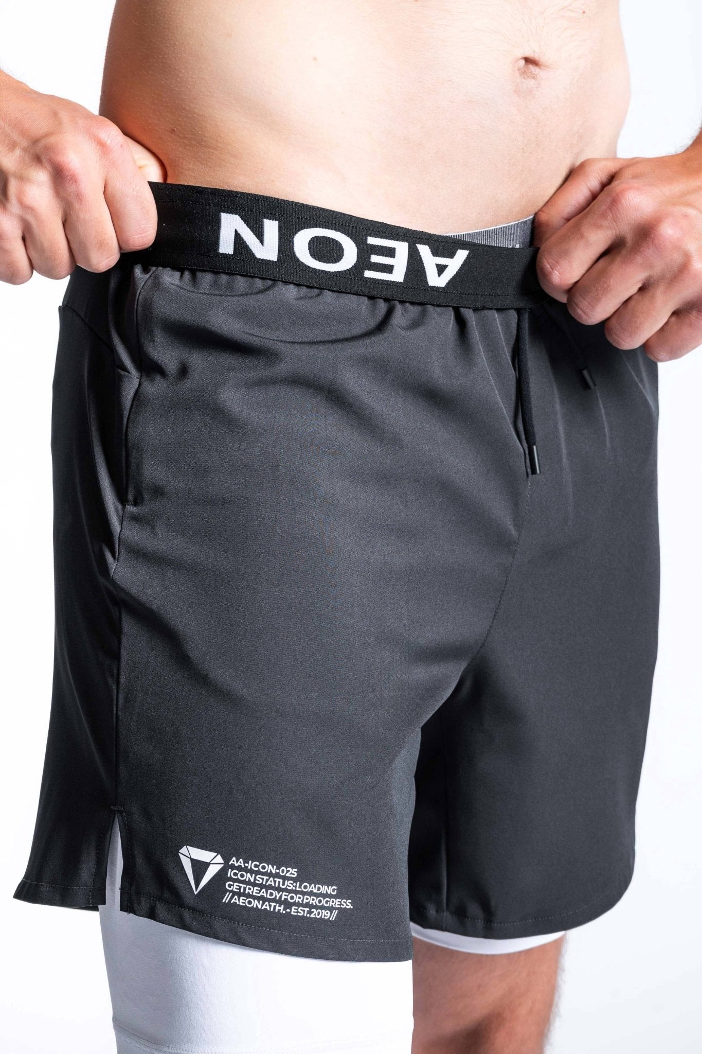 ICON BUNDLE - GRAPHITE/WHITE (2 - PIECE) - Aeon Athletics