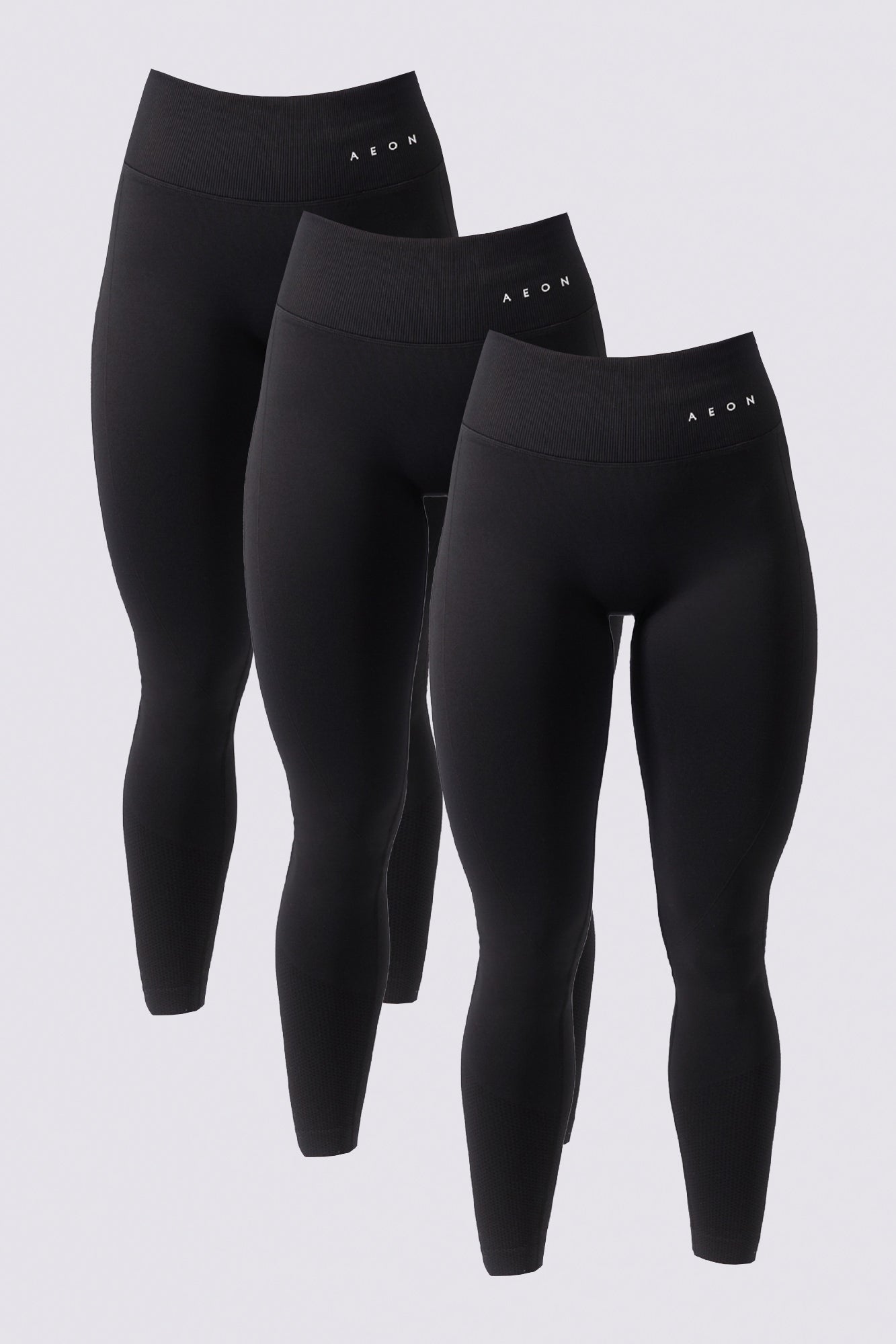 MOTION LEGGINGS BUNDLE - BLACK (3 - PIECE) - Aeon Athletics