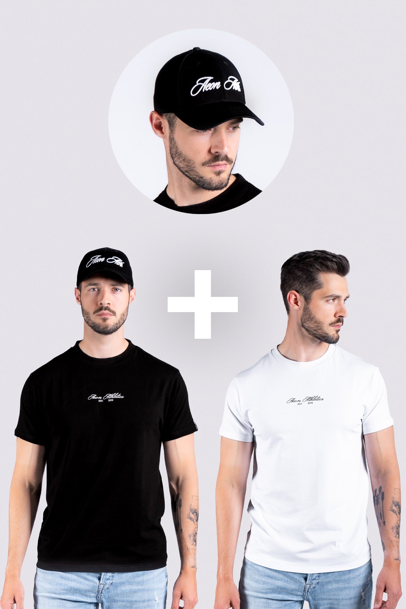 SIGNATURE MENS BUNDLE - BLACK/WHITE (3 - PIECE) - Aeon Athletics