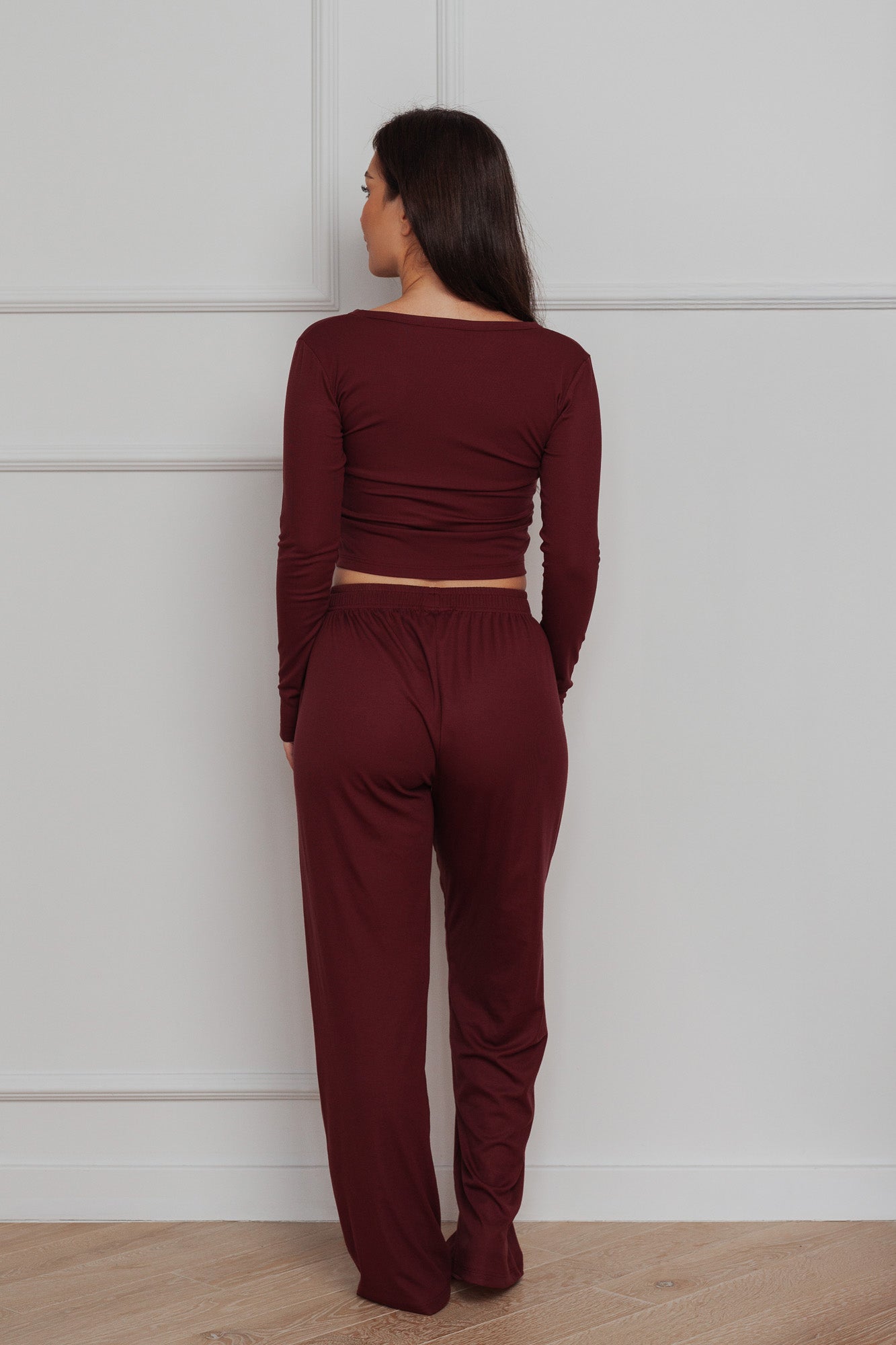 EASE PYJAMA BUNDLE - BURGUNDY (2-PIECE)