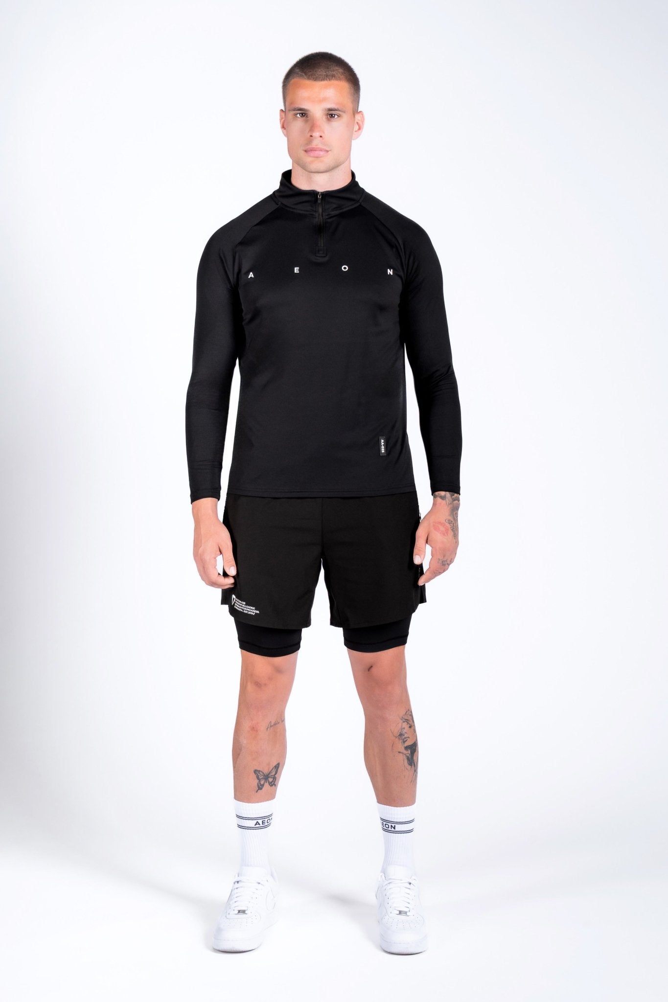 ICON PERFORMANCE HALF ZIP TEE - Aeon Athletics