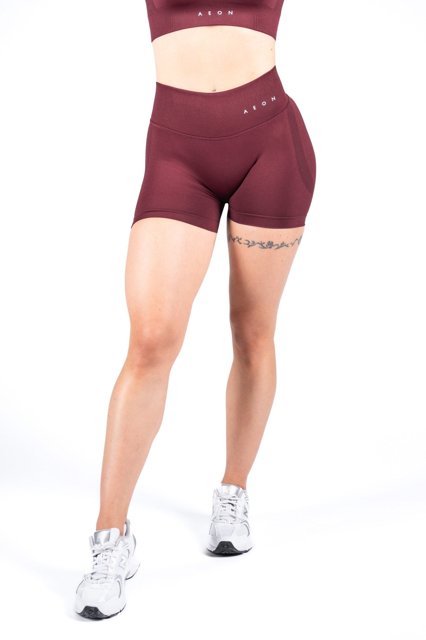 MOTION SEAMLESS SHORTS BUNDLE V2 - GRAPHITE & BURGUNDY & SOFT LILAC (3 - PIECE) - Aeon Athletics