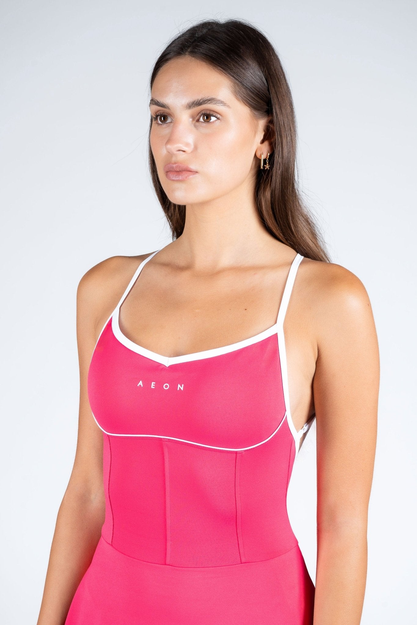 SECOND SKIN CONTRAST DRESS - Aeon Athletics